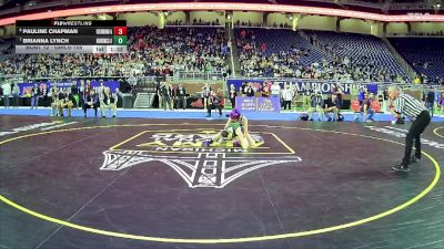 Girls-105 lbs Champ. Round 1 - Brianna Lynch, St Mary Catholic Central Hs (Monroe) Girls vs Pauline Chapman, Richmond Hs Girls