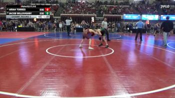 102 lbs Champ. Round 2 - Jacob Willoughby, Colstrip Wrestling Club vs Ariah Torres, Moses Lake Wrestling Club