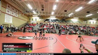 56 lbs Quarterfinal - Alijah Lopez, Steelclaw Wrestling Club vs Atlas Leckie, Cement City Wrestling Club