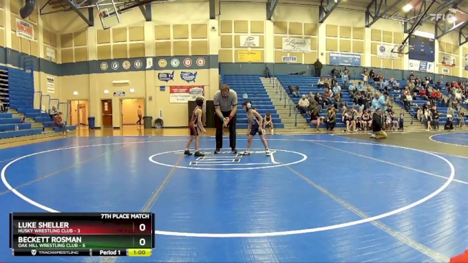 54 lbs Placement Matches (8 Team) - Beckett Rosman, Oak Hill Wrestling ...