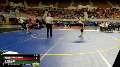 D1-113 lbs Quarterfinal - Brandon Kolsrud, Hamilton vs Chris Buck, Desert Vista