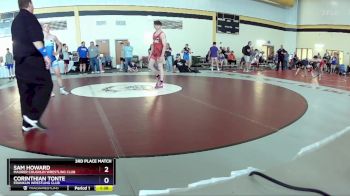 175 lbs 3rd Place Match - Sam Howard, Maurer Coughlin Wrestling Club vs Corinthian Tonte, Franklin Wrestling Club