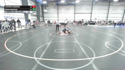127 lbs Consi Of 32 #2 - Cooper Sanders, TN vs Noah Khafagi, NJ