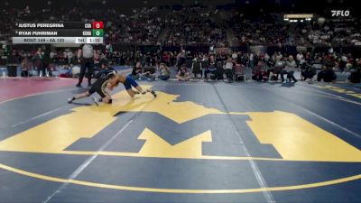 6A 120 lbs Quarterfinal - Justus Peregrina, Coeur D Alene vs Ryan Fuhriman, Kuna