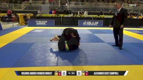 Alexander Scot Campbell vs Ricardo Andres Romero Drouet 2025 Pan Jiu Jitsu IBJJF Championship