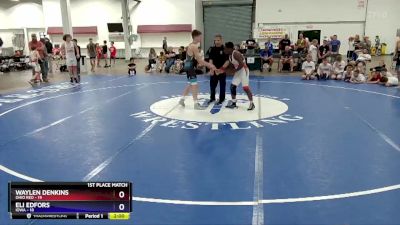 119 lbs Placement Matches (8 Team) - Waylen Denkins, Ohio Red vs Eli Edfors, Iowa