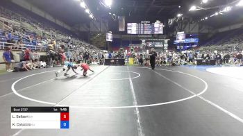 106 lbs Cons 16 #2 - Liston Seibert, Ohio vs Killian Coluccio, New Jersey