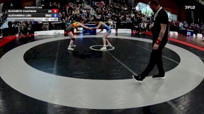 49kg Quarterfinal - Elizabeth Chapman, Saskatoon Junior Huskies vs Alexandria Lieu, Coast Wrestling Academy & Society