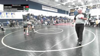 110 lbs Champ. Round 1 - Jamie Cruz, Northview vs Estelle Rodriguez, Sonora