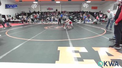 61 lbs Quarterfinal - Alex Morgan, Fort Gibson Youth Wrestling vs Kendall Dean, Morris Wrestling Association