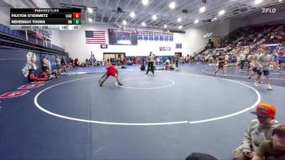 138 lbs Quarterfinal - Paxton Stienmetz, Sage Valley Jr High vs Nehemiah Young, Dean Morgan