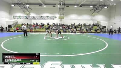 133 lbs Cons. Semi - Makai Ito, Palomar College vs Ricardo Solorio, Santa Ana College