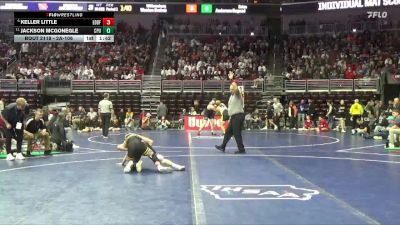 2A-106 lbs Champ. Round 2 - Jackson McGonegle, Center Point-Urbana vs Keller Little, Eddyville-Blakesburg-Fremont