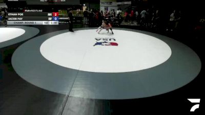 80 lbs Champ. Round 1 - Ethan Poe, Reign Wrestling Club vs Jacob Fay, Red Bluff Freestyle