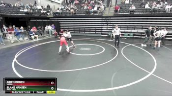 218 lbs Champ. Round 1 - Blake Hansen, West Field vs Aiden Boden, Weber