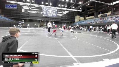 49 lbs Cons. Round 2 - Dane Sharpsteen, El Dorado Wrestling Club vs Kailor Russell, Winfield