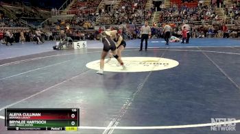 136 lbs Semifinal - Aleiya Cullinan, Bismarck Legacy vs Brynlee Hartsoch, West Fargo United