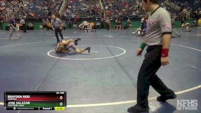 3A 106 lbs Cons. Round 1 - Brayden Reid, Hibriten vs Jose Salazar, Southern Nash