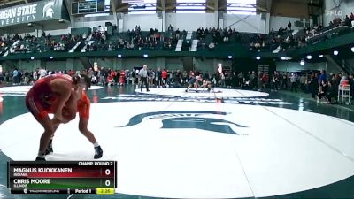 174 lbs Champ. Round 2 - Magnus Kuokkanen, Indiana vs Chris Moore, Illinois