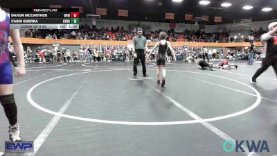 73 lbs Rr Rnd 3 - Daxon McCarther, Weatherford Youth Wrestling vs Casin Guerra, Newcastle Youth Wrestling