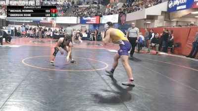 A - 150 lbs Cons. Semi - Michael Rummel, Frenchtown vs Emerson Nose, Laurel