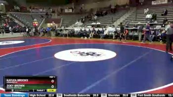 165 lbs Cons. Round 4 - Kaylea Brooks, Greenwood vs Zoey Brown, Rogers Heritage