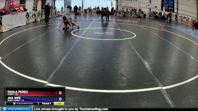 104 lbs Rd# 6- 3:15pm Friday - Paola Perez, POWA vs Ava Rife, Iowa Ladies