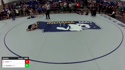 8U Boys - 56 lbs Quarters - Samuel Islas, Arizona vs Zeke McNeil, Carmel USA Wrestling Club