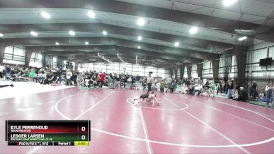 52 lbs Quarterfinal - Kyle Perrenoud, Team Prestige vs Ledger Larsen, Payson Lions Wrestling Club