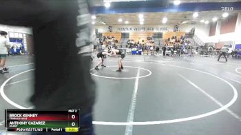 157 lbs Cons. Round 4 - Anthony Cazarez, Gilroy vs Brock Kenney, Trabuco Hills