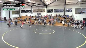 157 lbs Quarterfinal - Chasen Kazmierczak, Wabash vs Michael Ortega, Unattached-Indianapolis