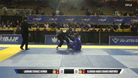 Clarissa Nabes Soares Mártires vs Lauriane Stavacz Afonso 2026 Pan Jiu Jitsu IBJJF Championship