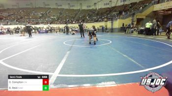 100 lbs Semifinal - Darrell Compton, Elgin Wrestling vs Braylen Reid, Duncan Demon Wrestling