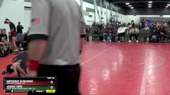 105 lbs Semis & 1st Wrestleback (8 Team) - Anthony Zuranski, Outlaws Xtreme vs JOSIAH SIMS, West Shore Wrestling Club