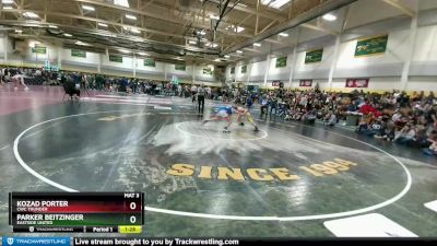 125 lbs Quarterfinal - Parker Beitzinger, Eastside United vs Kozad Porter, CWC Thunder