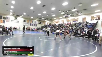 215 lbs Cons. Round 4 - Derek Martinez, La Mirada vs Anthony Montano, Cleveland