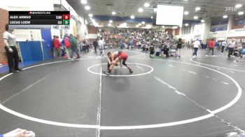106 lbs Champ. Round 2 - Alex Armijo, El Modena vs Lucas Loew, San Luis Obispo