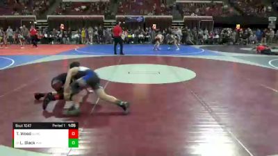 82 lbs Cons. Round 5 - Lane Black, INWTC vs Tyler Wood, Sandpoint Legacy Wrestling Clu