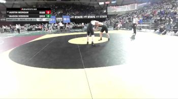 Boys 1B/2B 215 Cons. Semi - Mason Iverson, Quilcene vs Austin Morgan, Okanogan