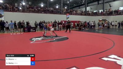 61 kg Round Of 16 - Spencer Moore, Tar Heel Wrestling Club vs Nasir Bailey, Arkansas Regional Training Center