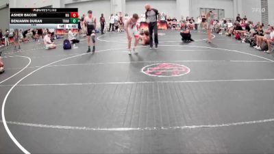 165 lbs Round 3 (6 Team) - Asher Bacon, Mat Assassins vs Benjamin Duran, Top Rank Hawks Wrestling