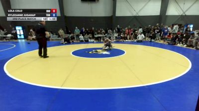 105 lbs 3rd Place Match - Lola Colo, Idaho vs RyleeAnne Jugarap, Team Aggression