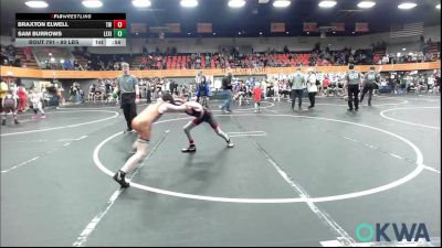 80 lbs 3rd Place - Braxton Elwell, Tuttle Wrestling vs Sam Burrows, Lexington Wrestling Club