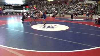 4A 165 lbs Quarterfinal - Casen Irvin, Shiloh Christian School vs Kaden Nash, Pulaski Academy High School
