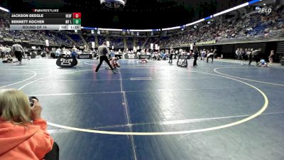 75 lbs Round Of 16 - Jackson Beegle, Bedford vs Bennett Kocher, Mt Lebanon