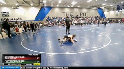 50 lbs Cons. Round 3 - Jameson Jaramillo, Uintah Wrestling vs Mavrik Mckeachnie, Champions Wrestling Club