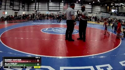 60 lbs Round 3 (6 Team) - Ellis Farley, DARKHORSE WRESTLING CLUB vs Barret Switzer, SHENANDOAH VALLEY WRESTLING CLUB