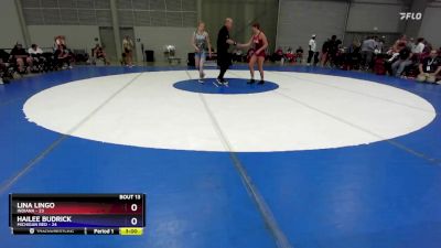 155 lbs Placement Matches (8 Team) - Lina Lingo, Indiana vs Hailee Budrick, Michigan Red