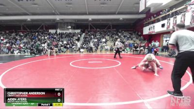 122 lbs 3rd Place Match - Aiden Ayers, Arcata High School vs Christopher Anderson, Liberty High School