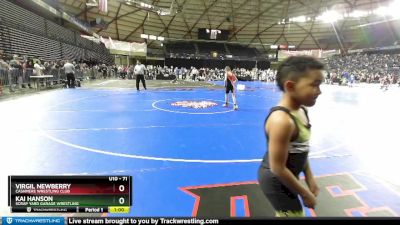 71 lbs Cons. Round 3 - Virgil Newberry, Cashmere Wrestling Club vs Kai Hanson, Scrap Yard Garage Wrestling